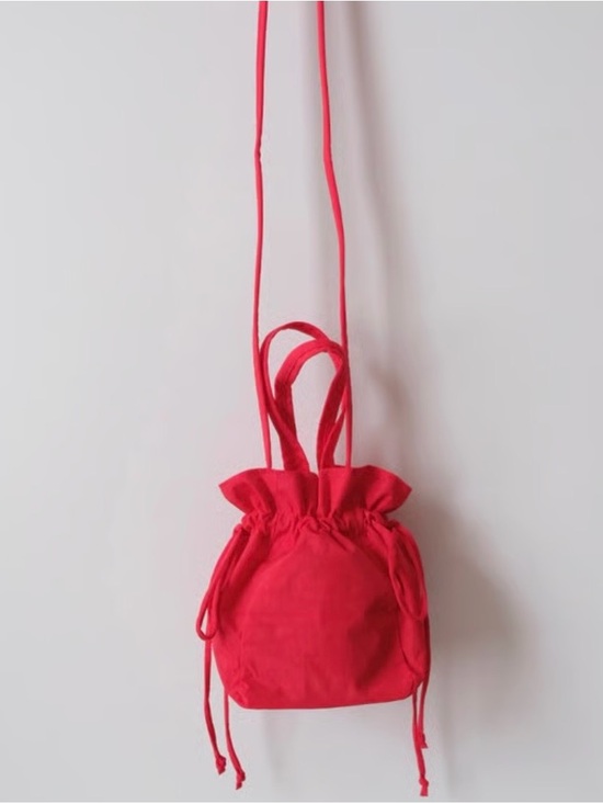 BAGGU Handbags - Baggu Nylon Drawstring Bag - Candy Apple